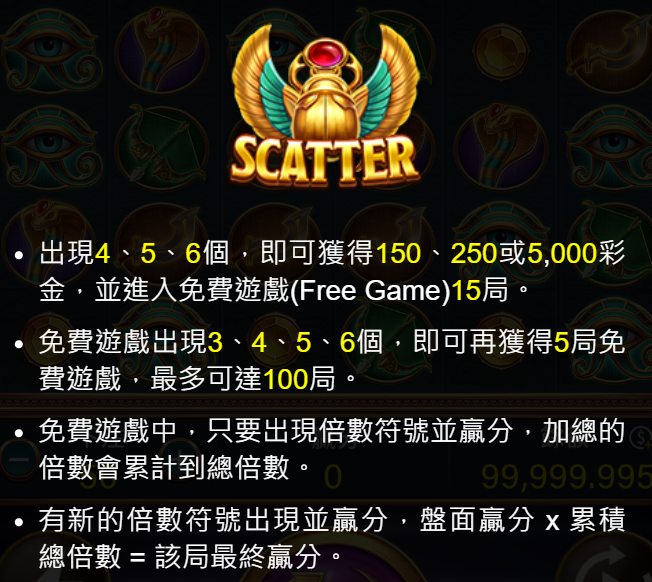 戰神賽特分散符號 ( Scatter )